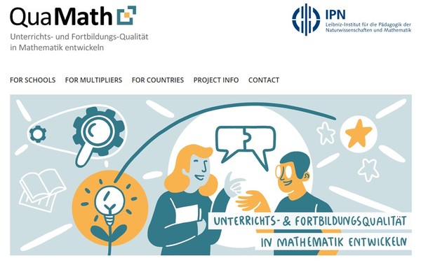독일 주교육부장관회의의 '수학의 질' 프로그램 웹사이트. (사진=수학의 질 사이트 캡처)